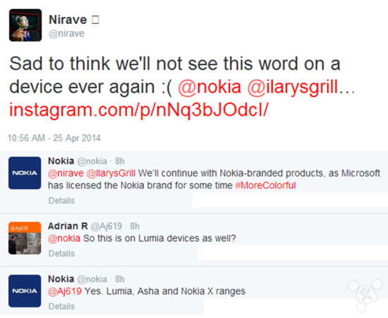 诺基亚:Lumia将会继续使用诺基亚的商标
